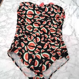 🩱Watermelon One Piece Swimsuit Tag 4XL Narrow, Suggested Fit XL/1X
